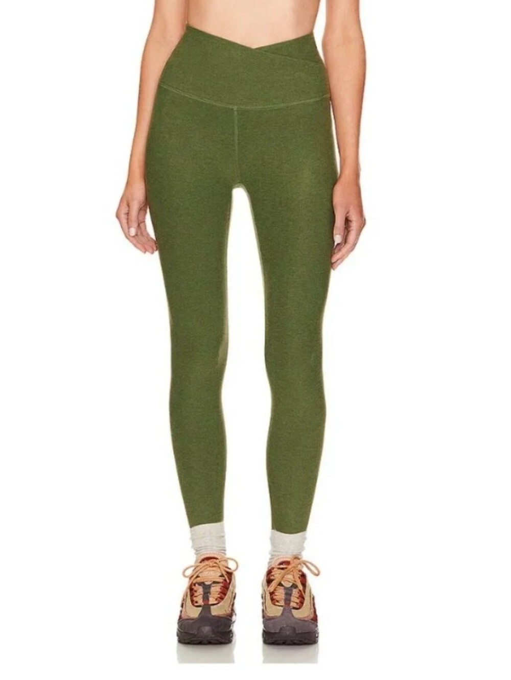 Beyond Yoga Olive Green V-Waist High-Rise Leggings